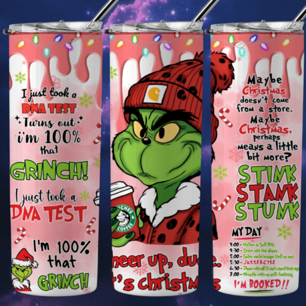 Christmas Grouch Sublimation 20oz Tumbler Image