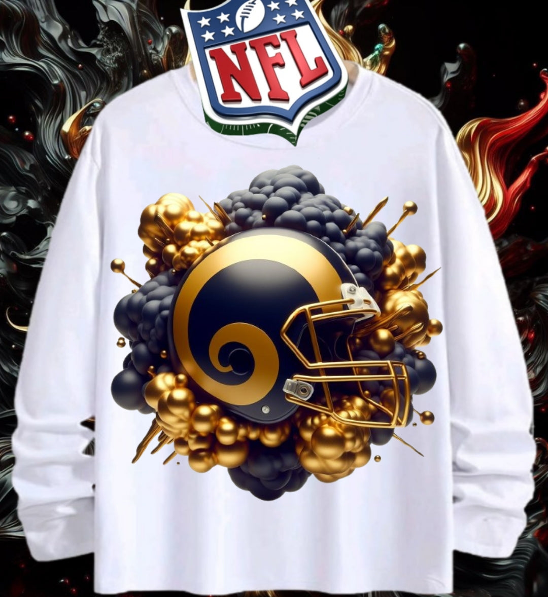 Gold Football Sublimation/DTF T-Shirt Images Bundle