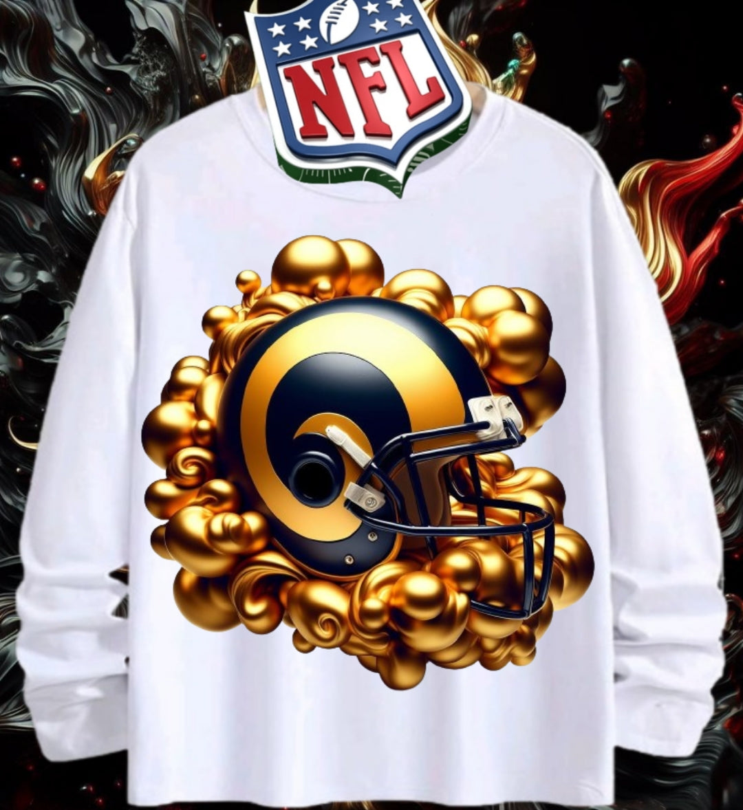 Gold Football Sublimation/DTF T-Shirt Images Bundle