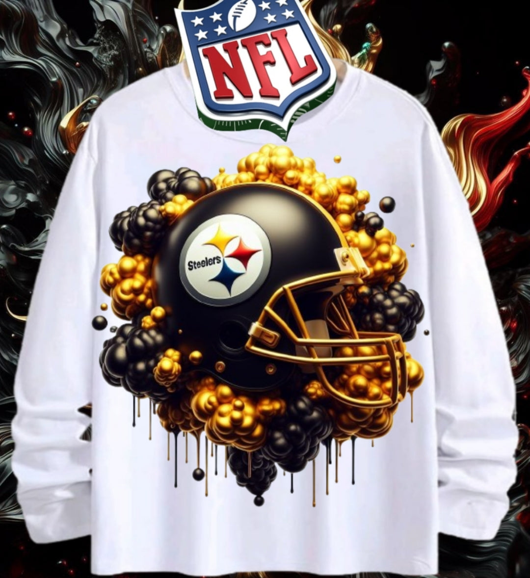 Gold Football Sublimation/DTF T-Shirt Images Bundle