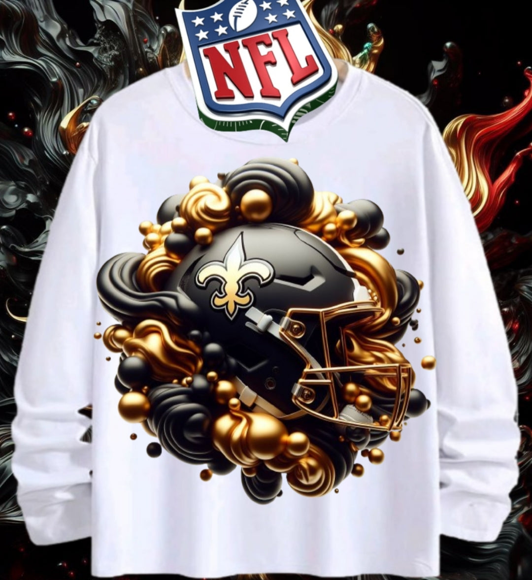 Gold Football Sublimation/DTF T-Shirt Images Bundle