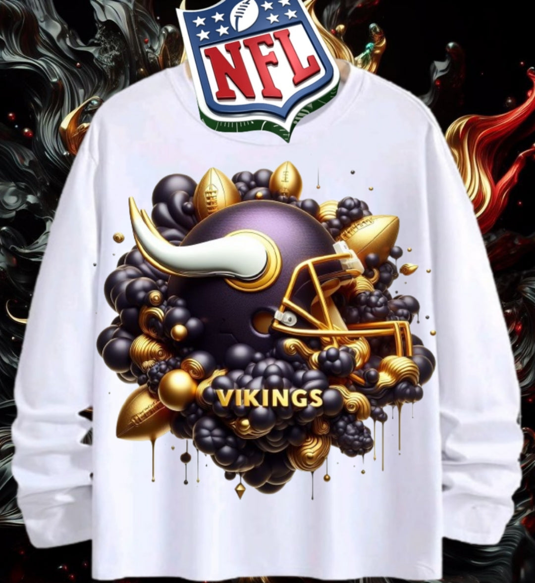 Gold Football Sublimation/DTF T-Shirt Images Bundle