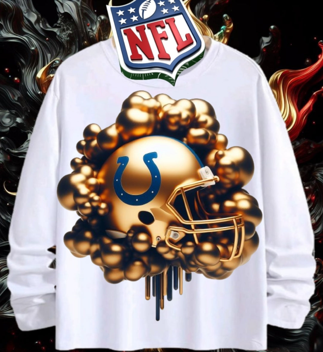 Gold Football Sublimation/DTF T-Shirt Images Bundle