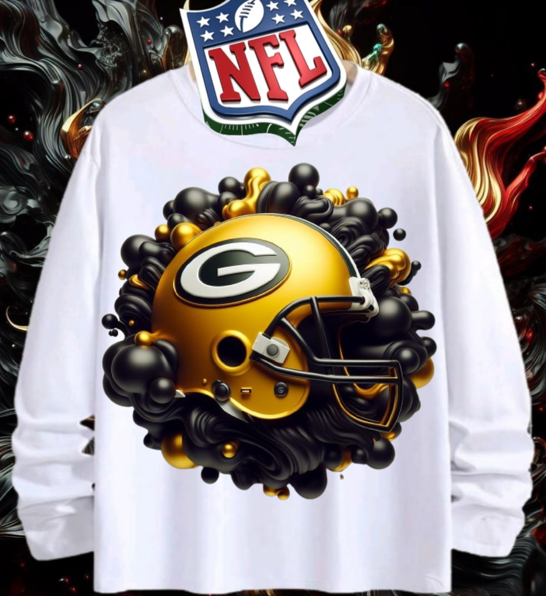 Gold Football Sublimation/DTF T-Shirt Images Bundle