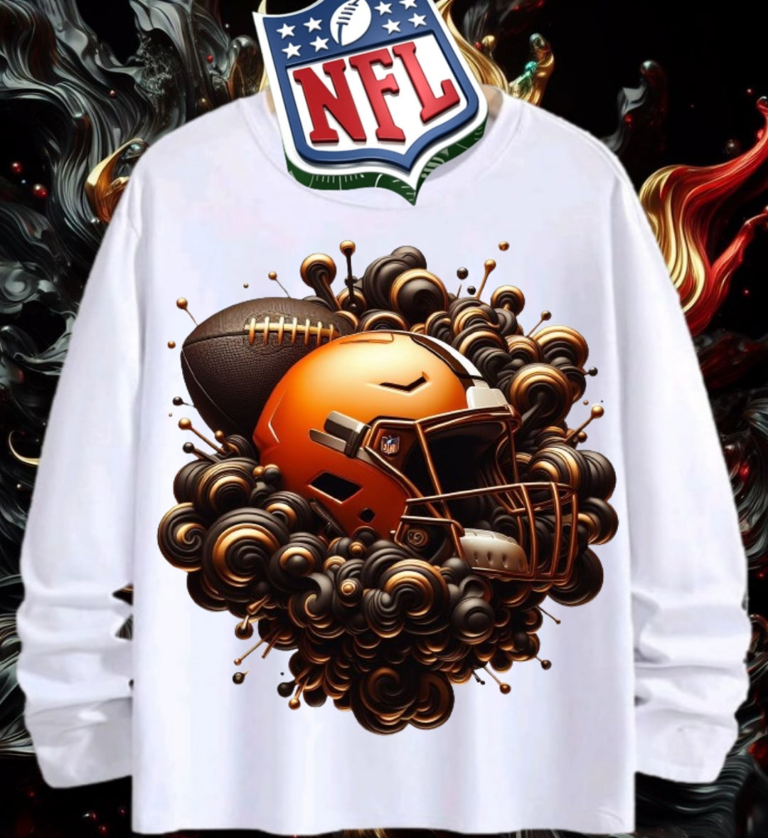 Gold Football Sublimation/DTF T-Shirt Images Bundle