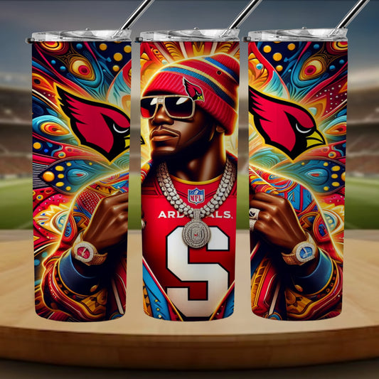 Kaleidoscope Football 20oz Sublimation Tumbler Image Bundle