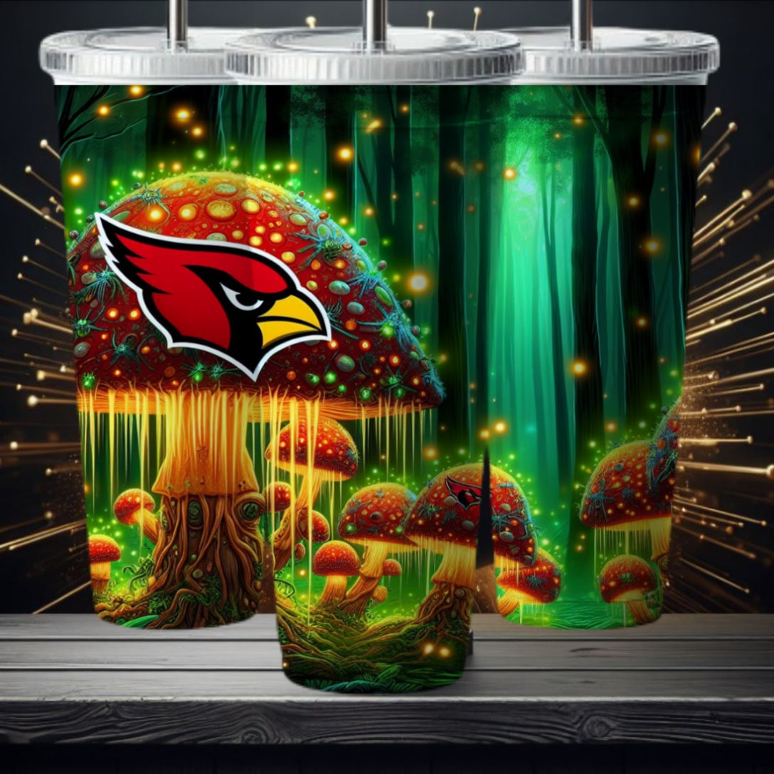 Light Football Mushroom 20oz Sublimation Tumbler Image Bundle