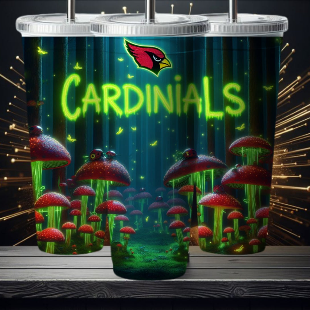 Light Football Mushroom 20oz Sublimation Tumbler Image Bundle