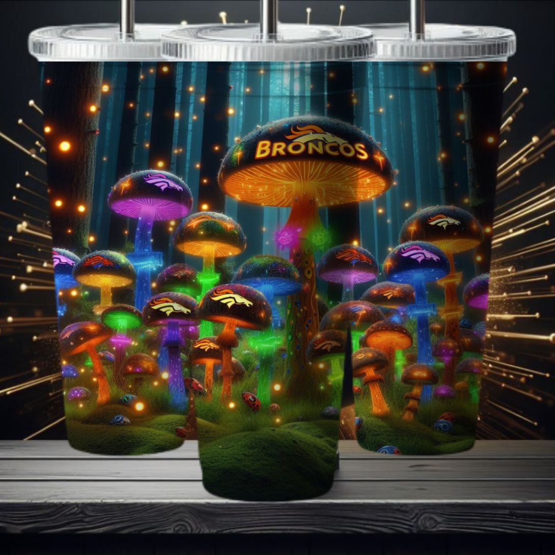 Light Football Mushroom 20oz Sublimation Tumbler Image Bundle