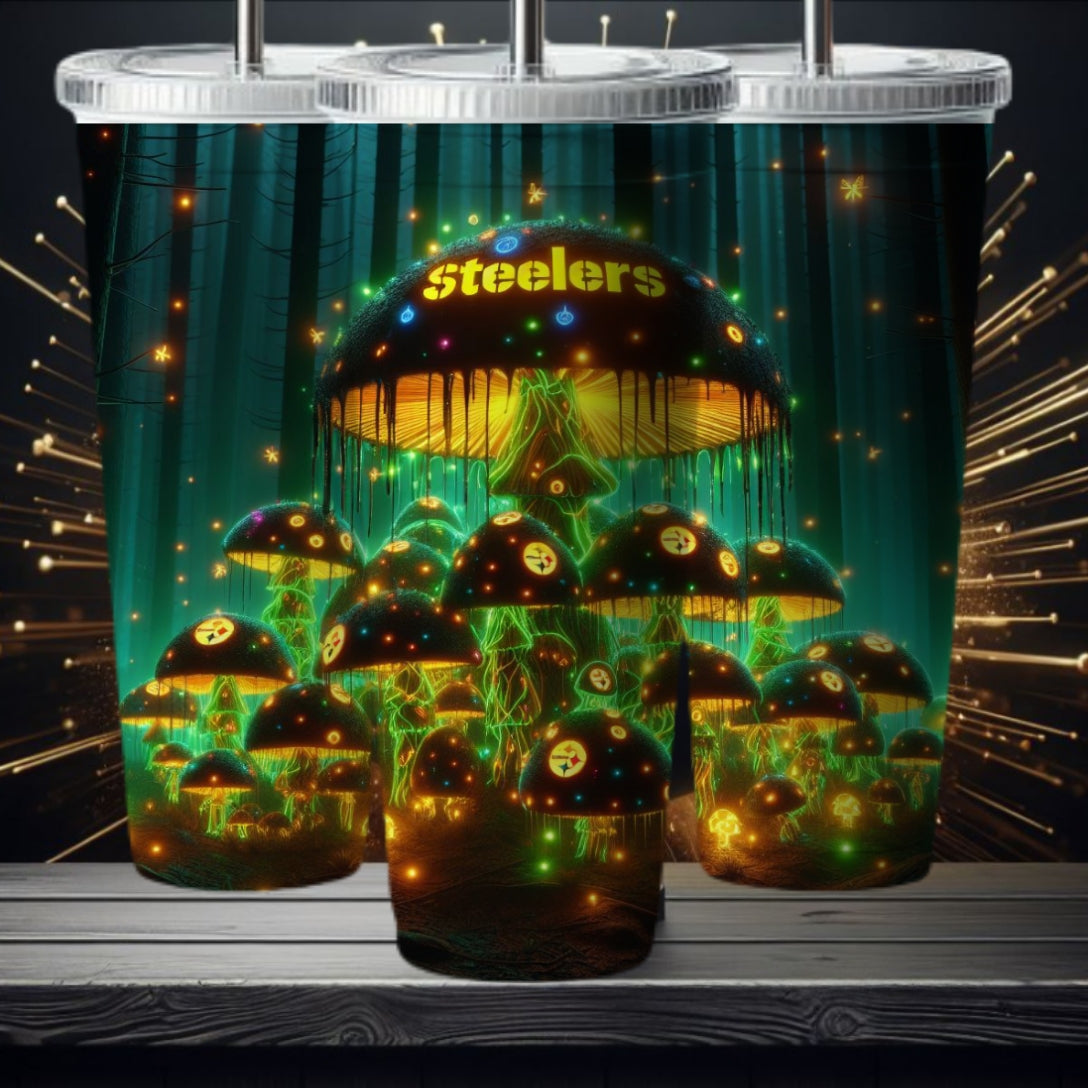 Light Football Mushroom 20oz Sublimation Tumbler Image Bundle