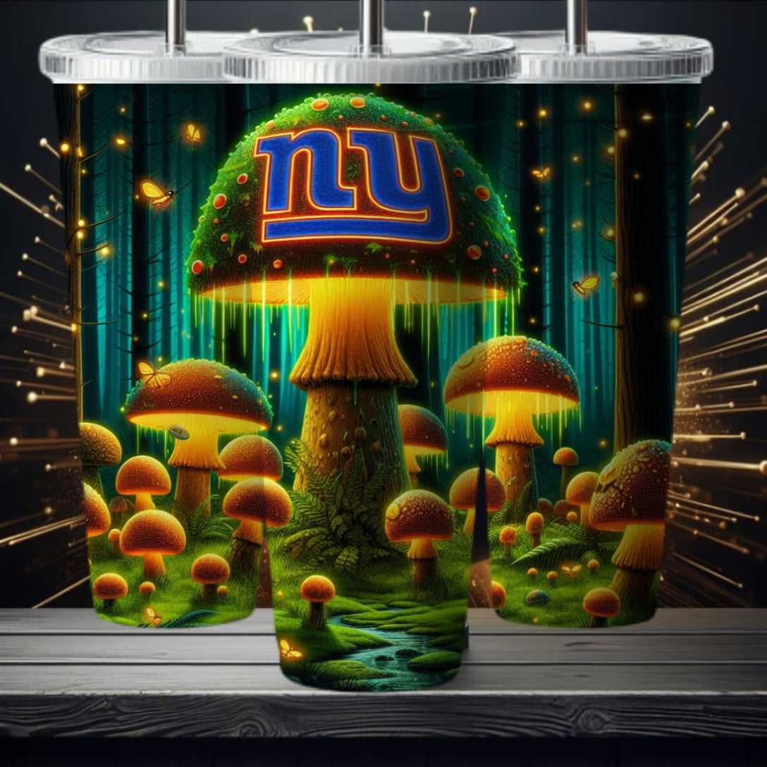 Light Football Mushroom 20oz Sublimation Tumbler Image Bundle