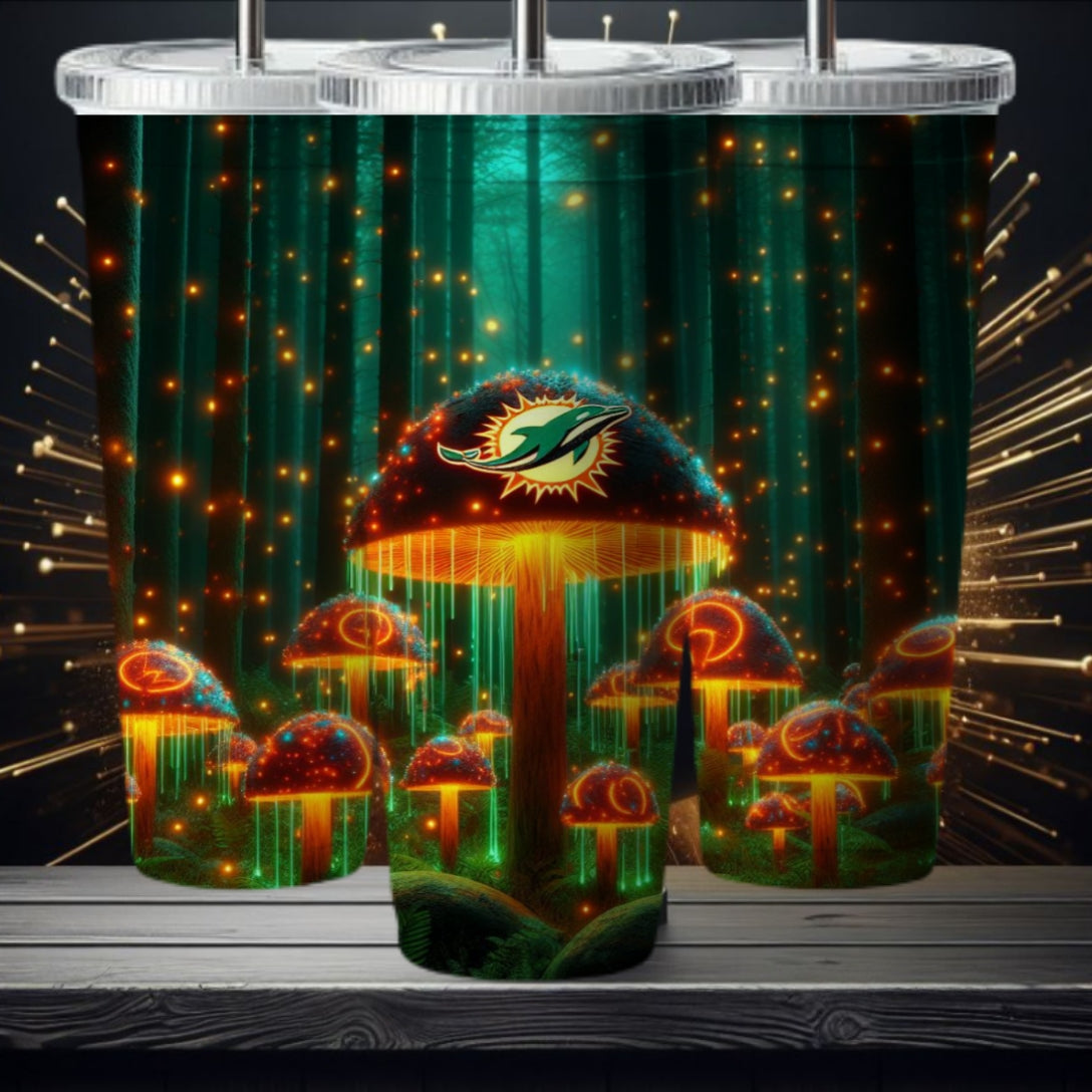 Light Football Mushroom 20oz Sublimation Tumbler Image Bundle