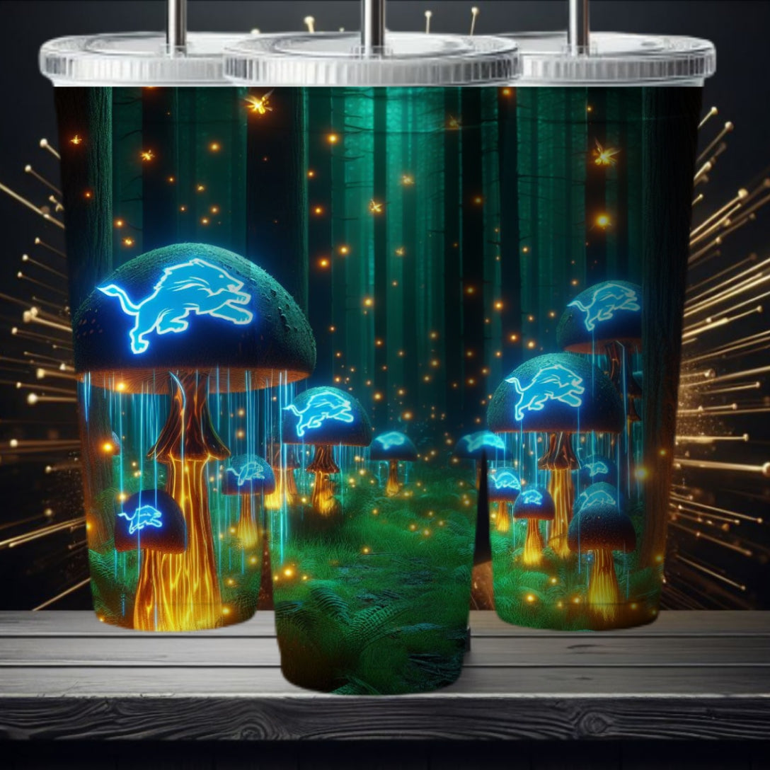 Light Football Mushroom 20oz Sublimation Tumbler Image Bundle