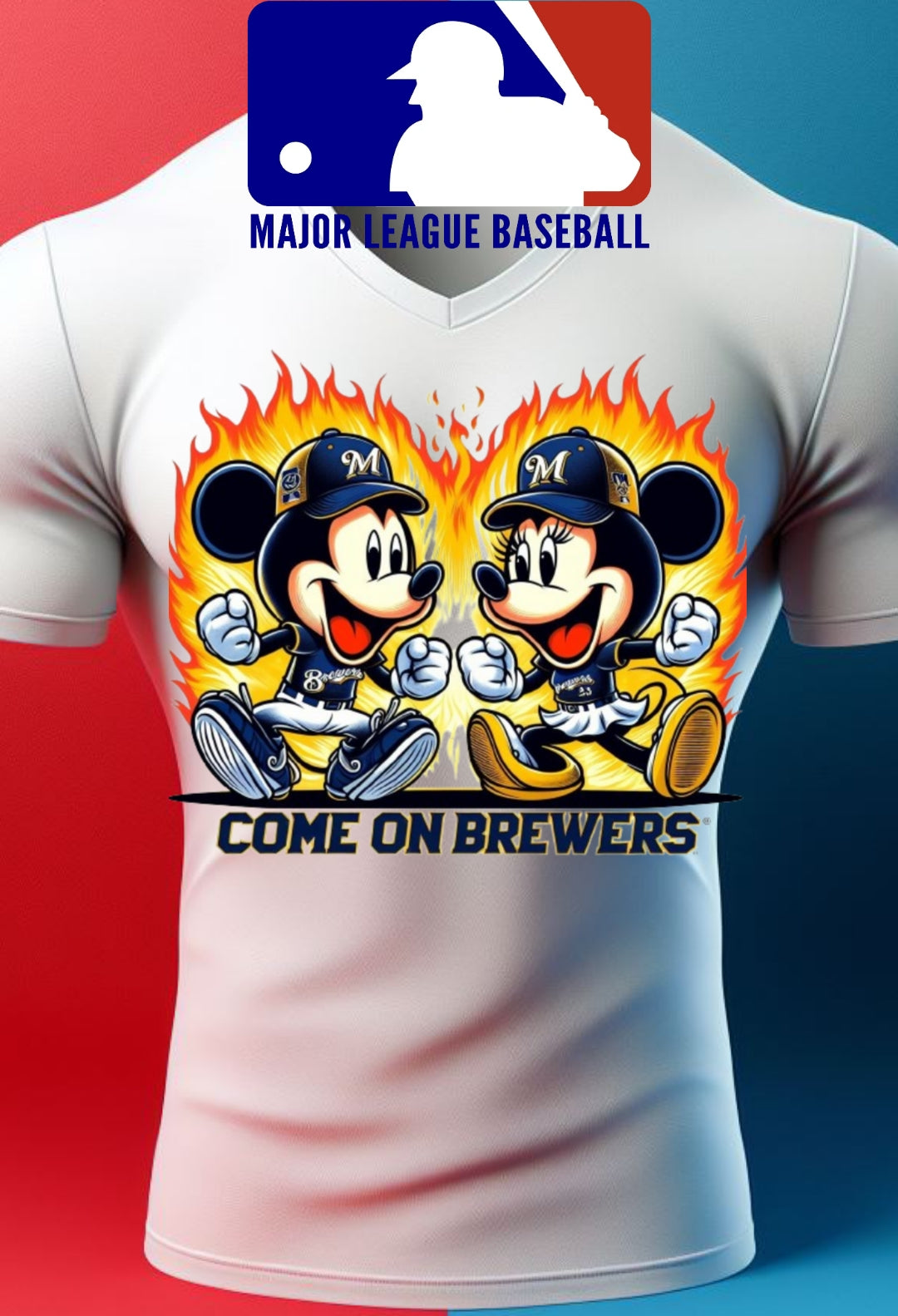 Baseball Mouse Sublimation/DTF T-Shirt Images Bundle