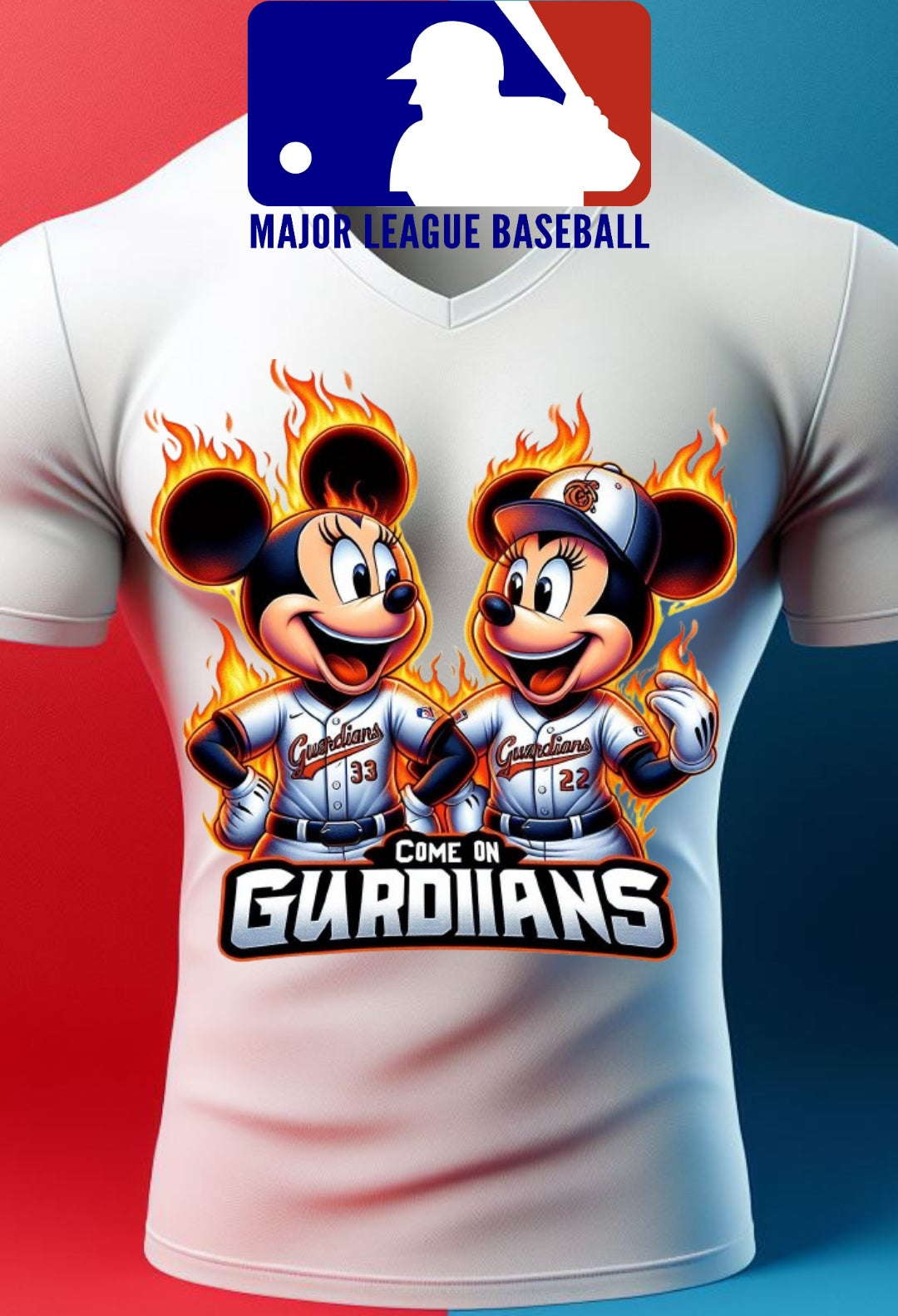 Baseball Mouse Sublimation/DTF T-Shirt Images Bundle