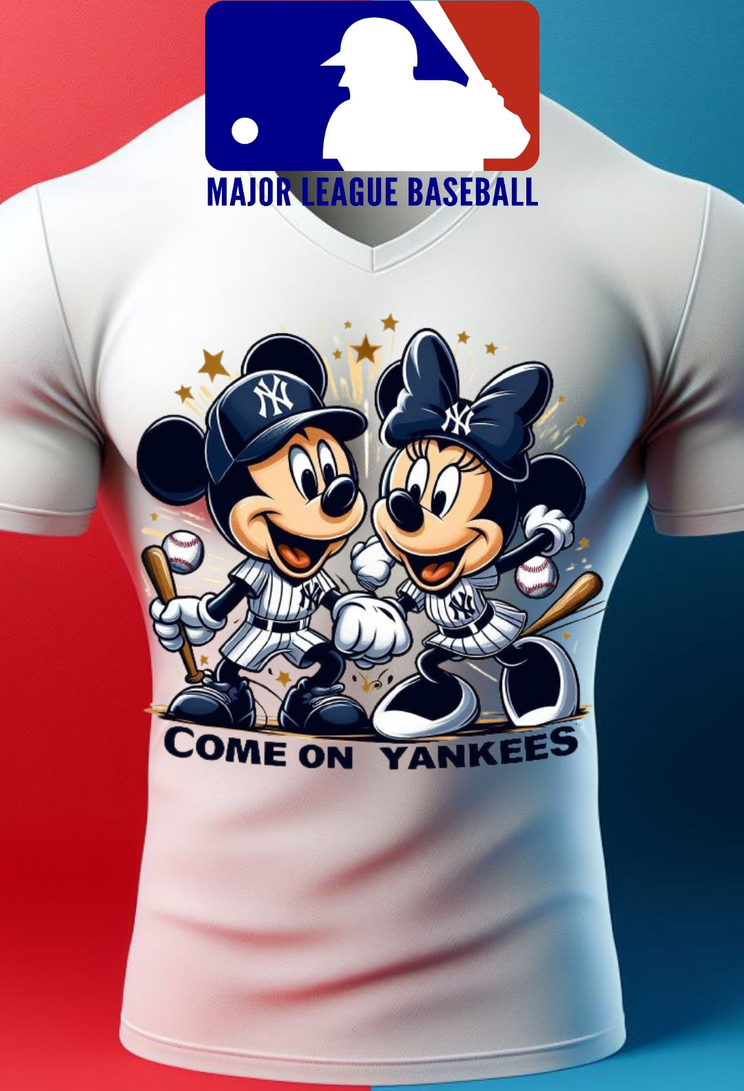 Baseball Mouse Sublimation/DTF T-Shirt Images Bundle