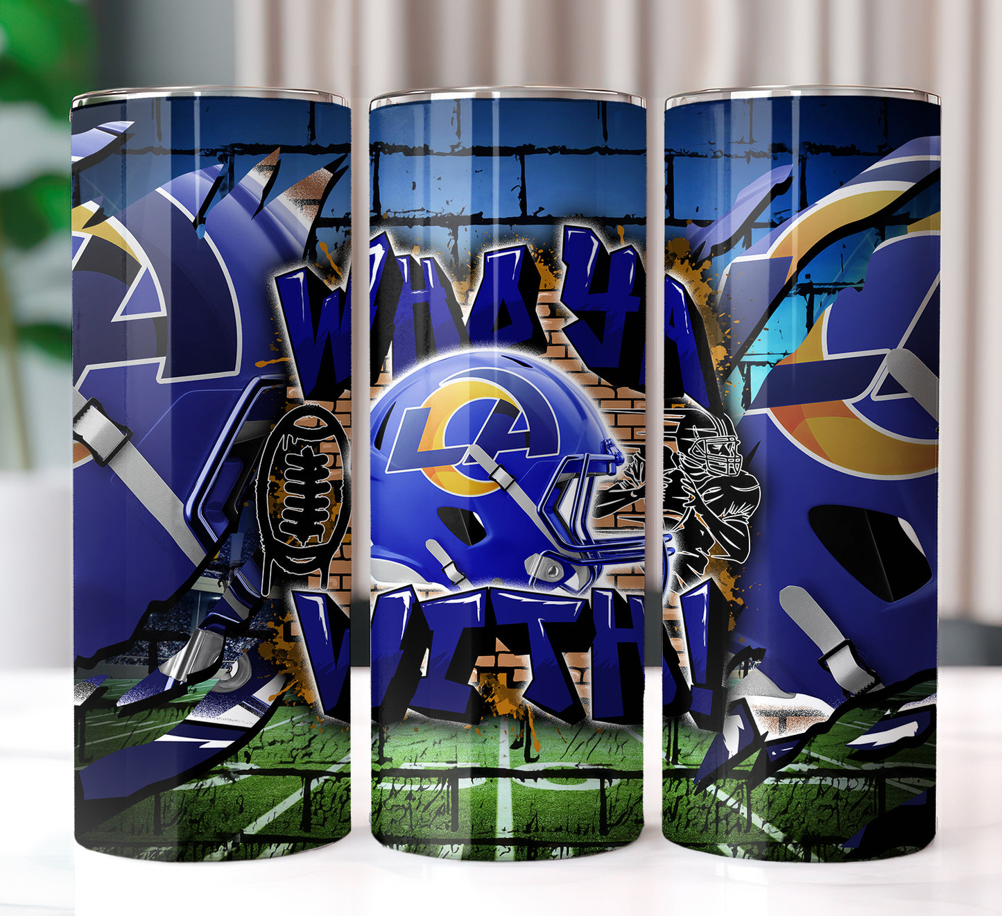 Football Sublimation 20oz Tumbler Images