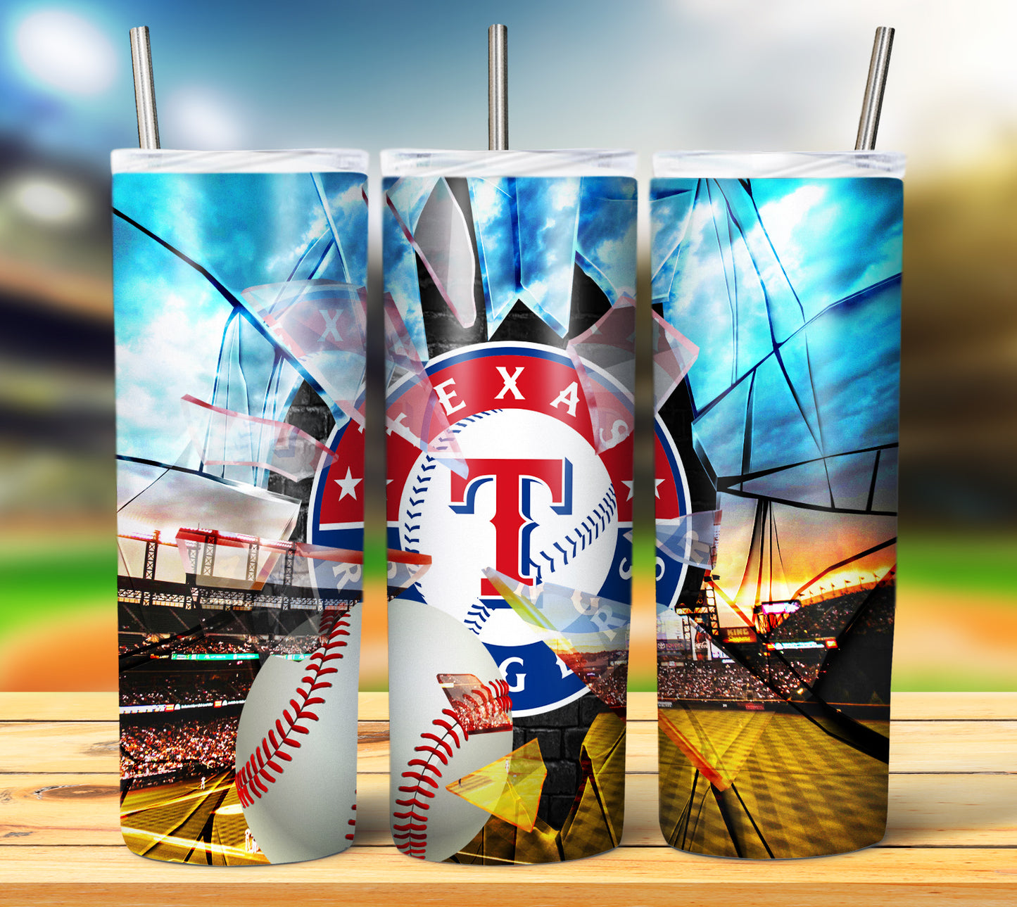 Baseball 20oz Sublimation Tumbler Image