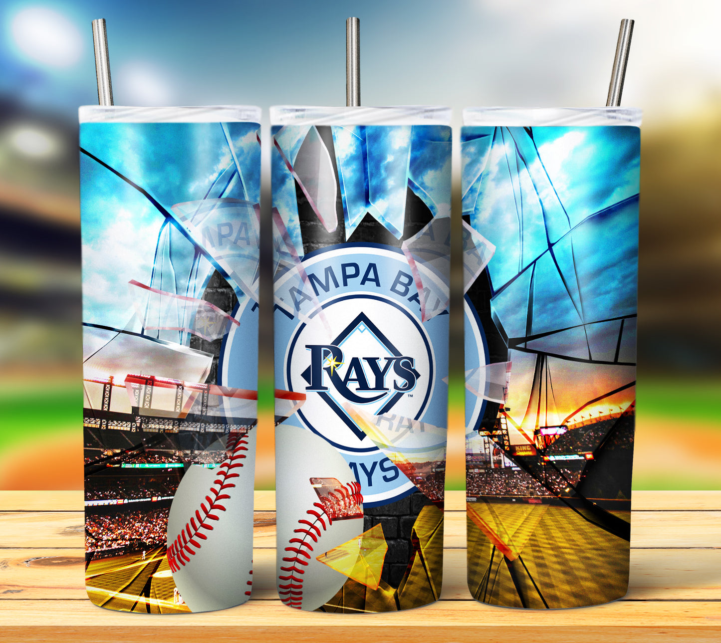 Baseball 20oz Sublimation Tumbler Image