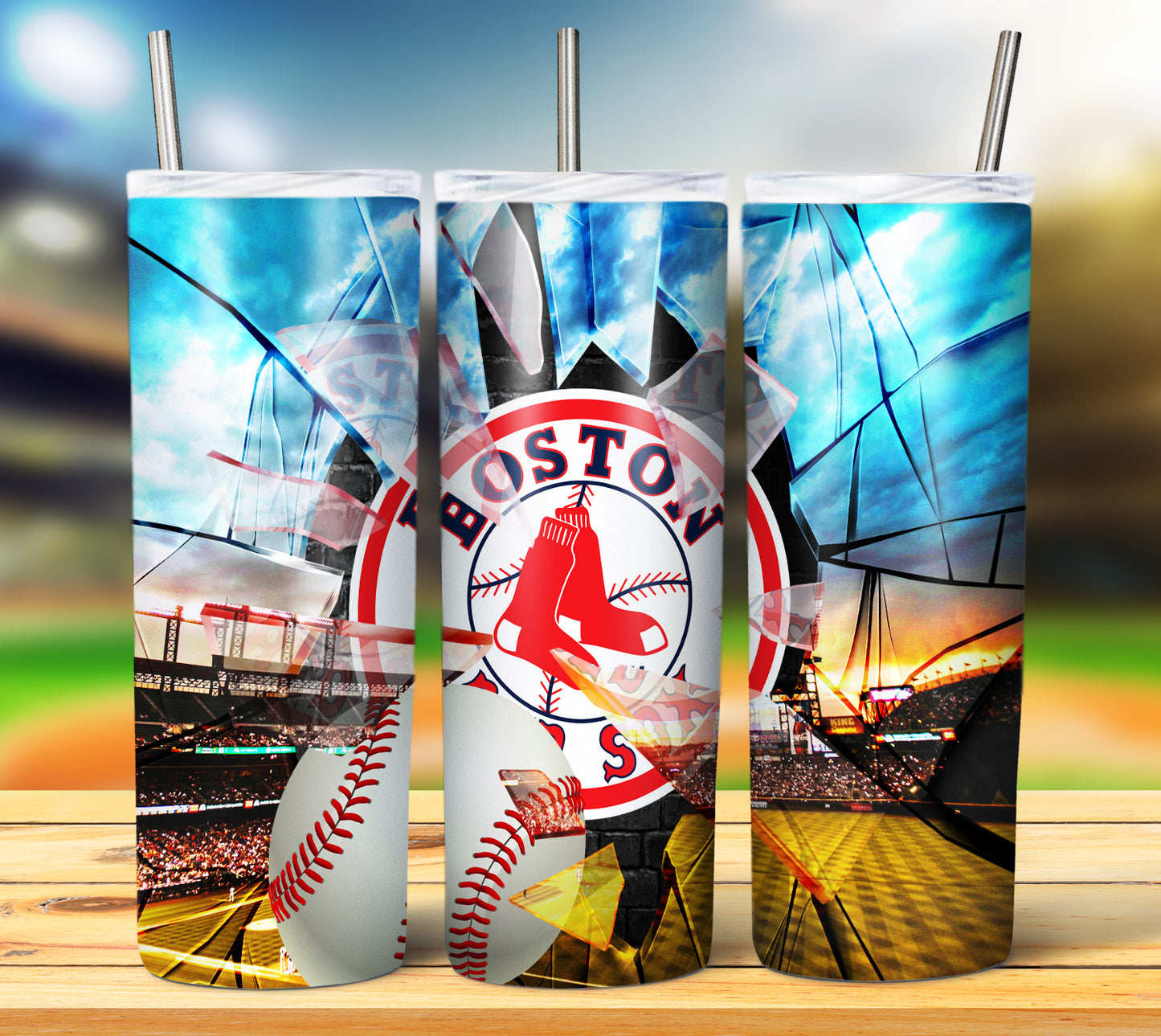 Baseball 20oz Sublimation Tumbler Image