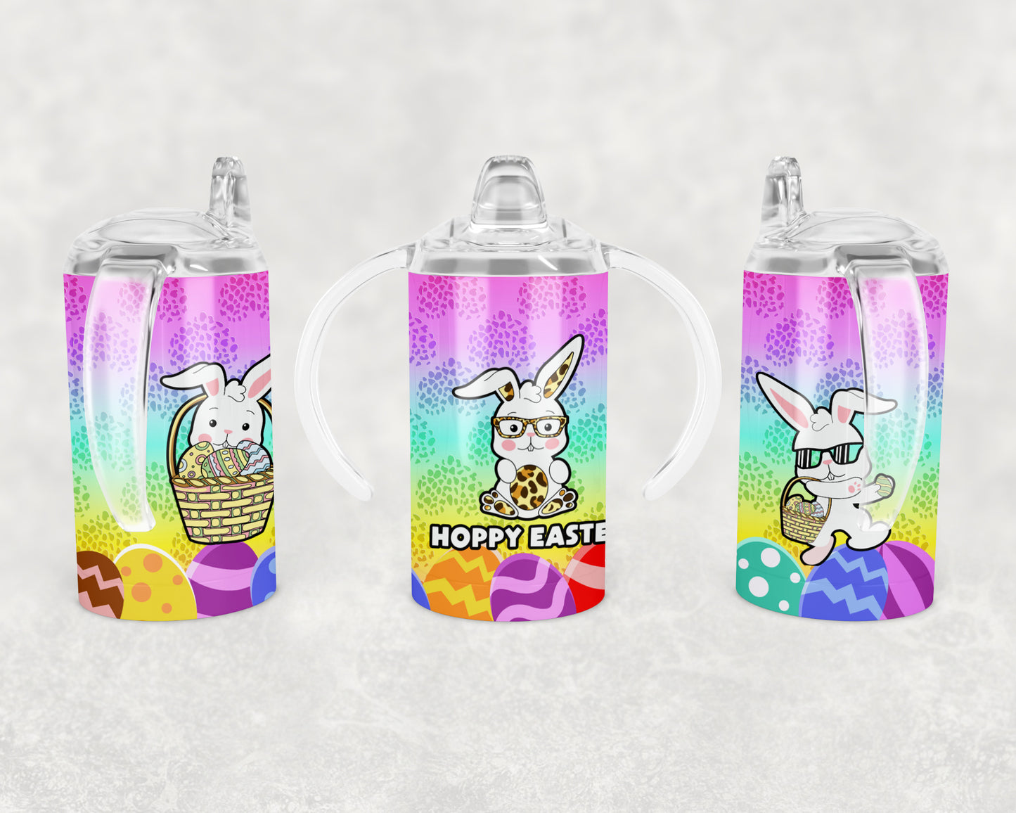 Easter Sublimation Tumbler Image Bundle for Sippy, 12oz Straight, Kids Fliptop Tumblers