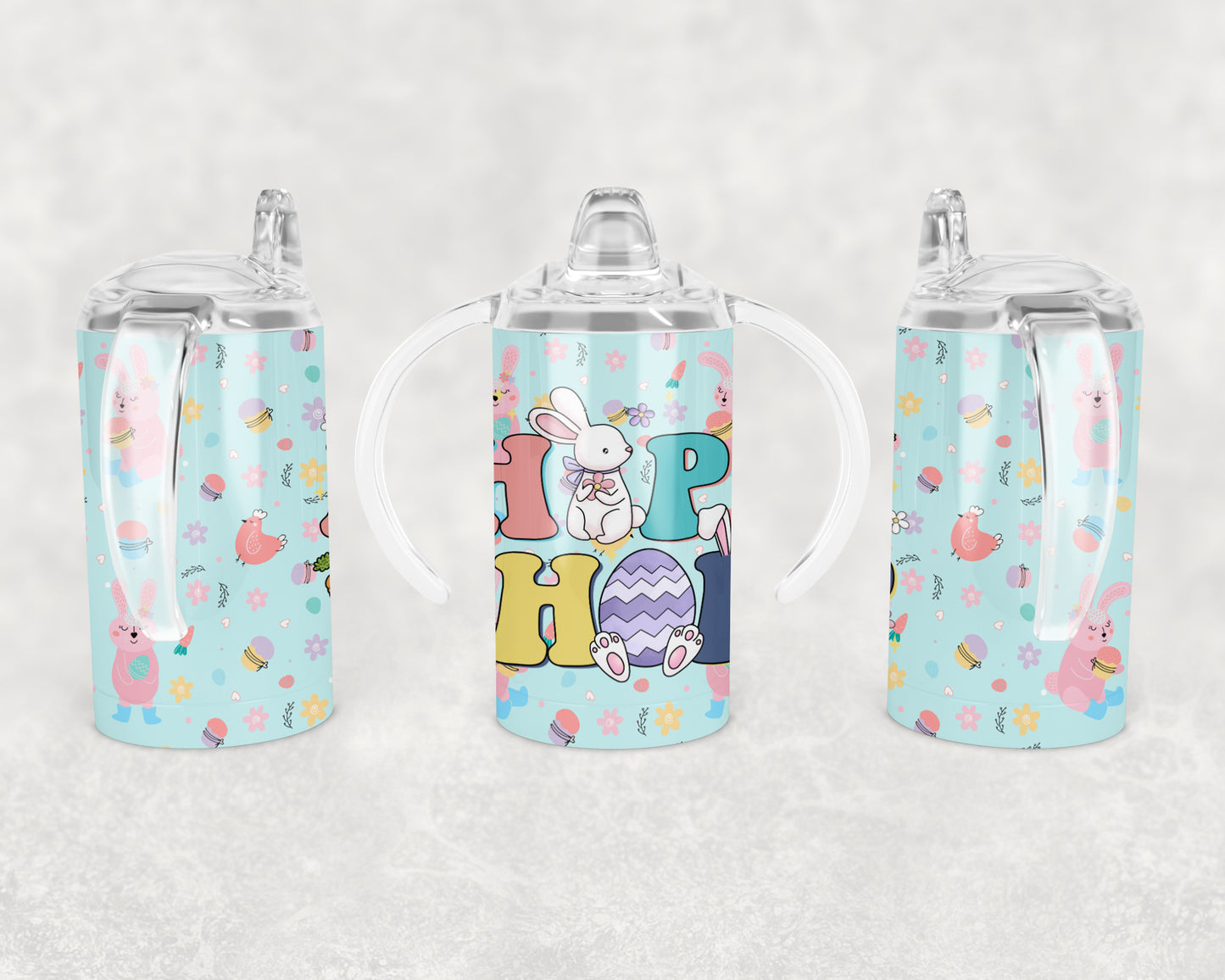 Easter Sublimation Tumbler Image Bundle for Sippy, 12oz Straight, Kids Fliptop Tumblers