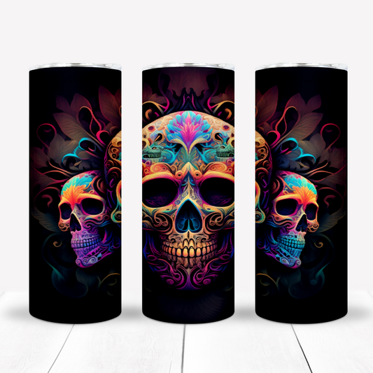 Sugar Skulls 20oz Sublimation Tumbler Image