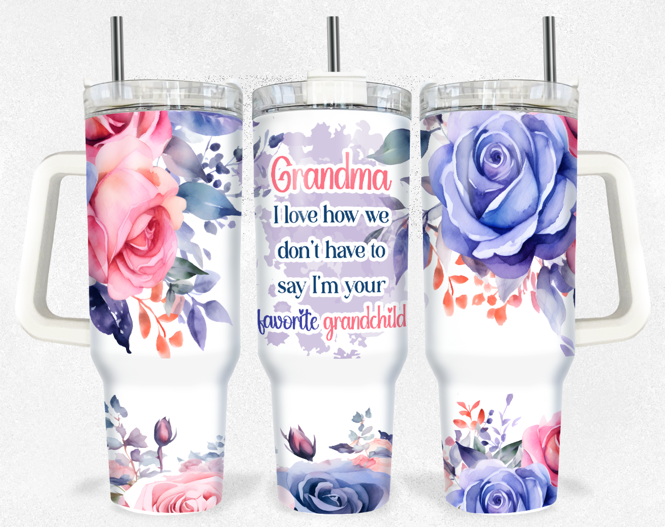 Grandma Sublimation 40oz Tumbler Image