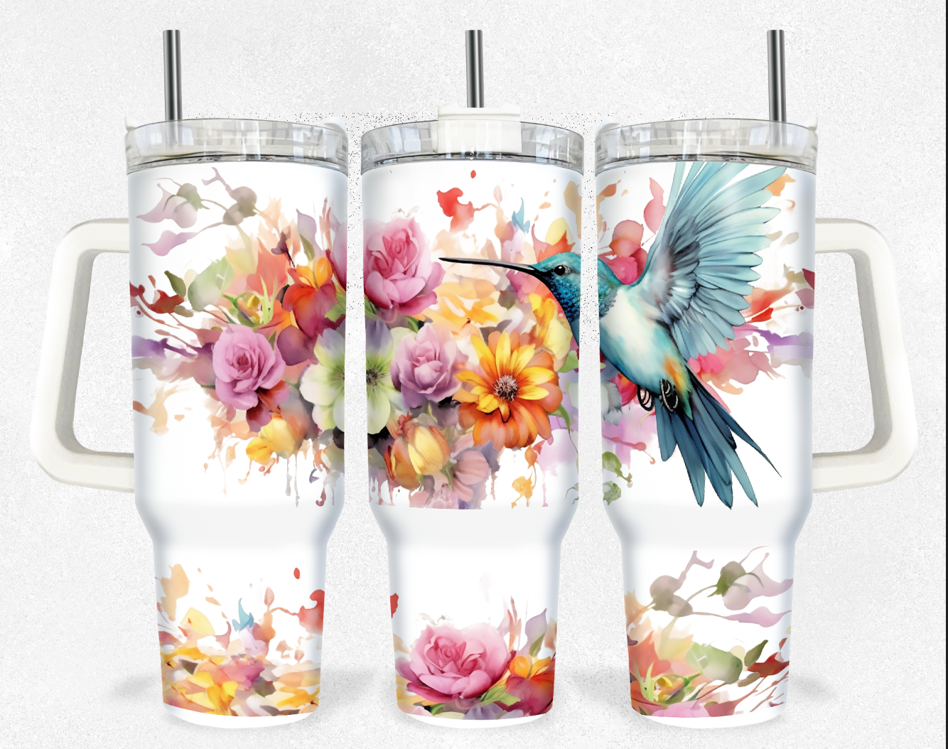 Hummingbird Sublimation 40oz Tumbler Image