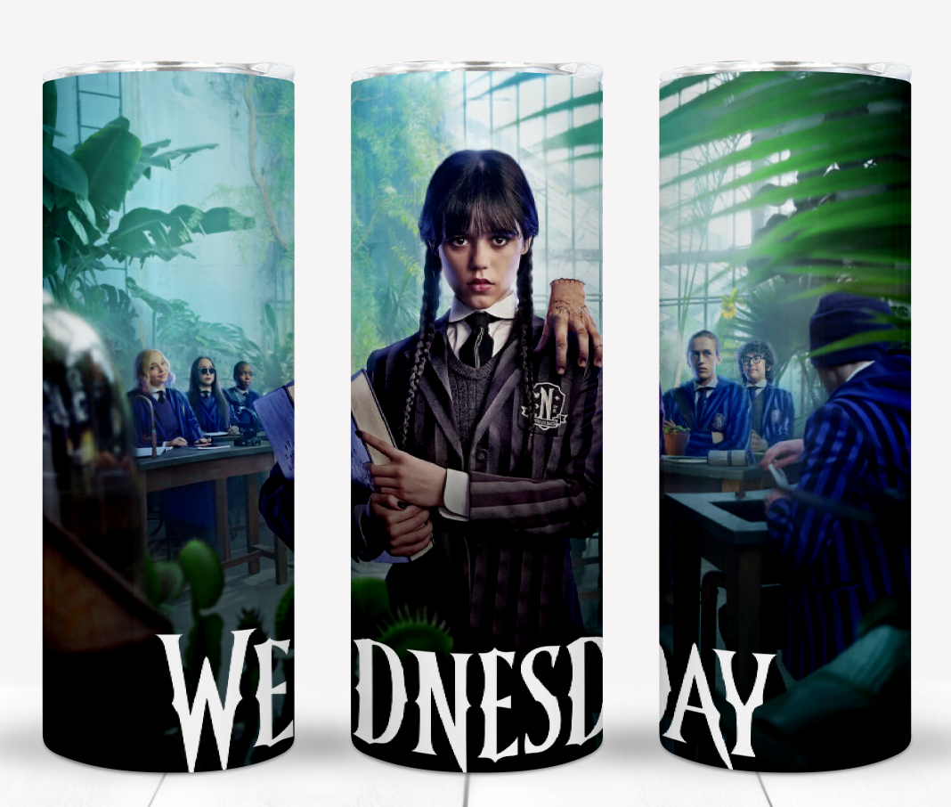 25+ Wednesday Addams Sublimation Tumbler Images Bundle 20 oz