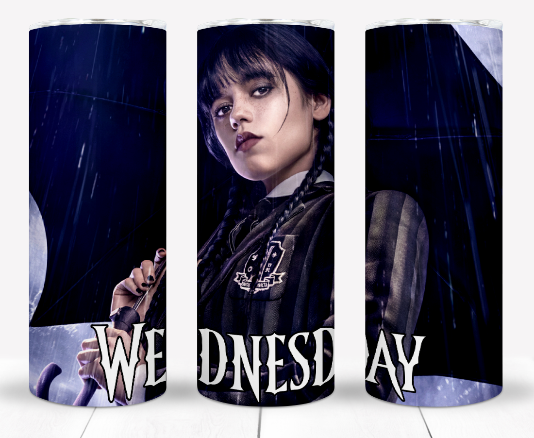 25+ Wednesday Addams Sublimation Tumbler Images Bundle 20 oz