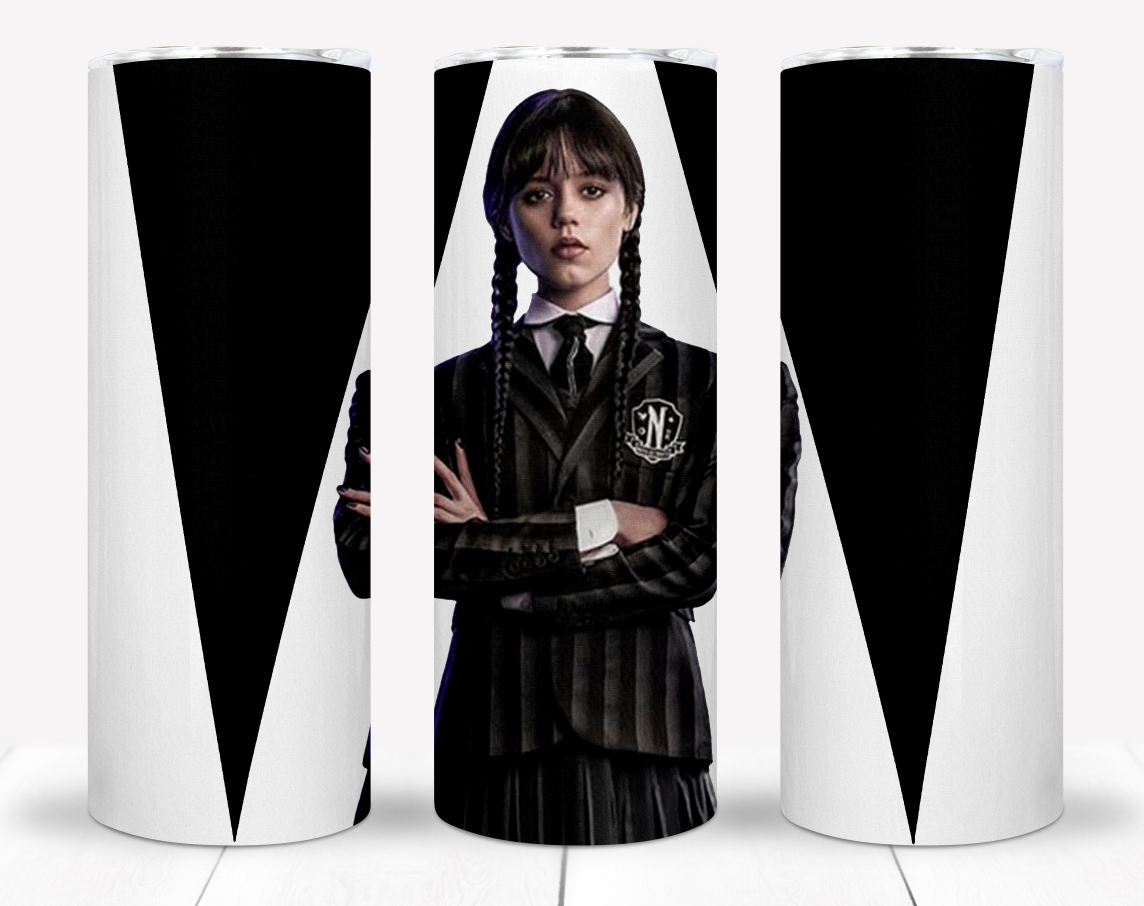 25+ Wednesday Addams Sublimation Tumbler Images Bundle 20 oz