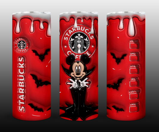 Halloween 3D Inflate Sublimation 20oz Tumbler Image Puff