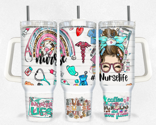 Nurse Sublimation 40oz Tumbler Image