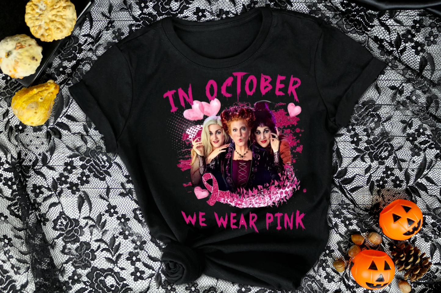 Horror Breast Cancer Sublimation/DTF T-Shirt Image Bundle