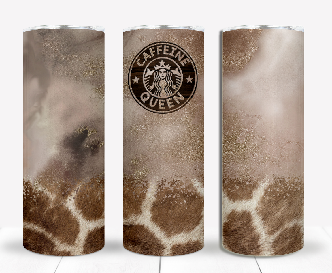 Coffee Giraffe 20oz Sublimation Tumbler Image