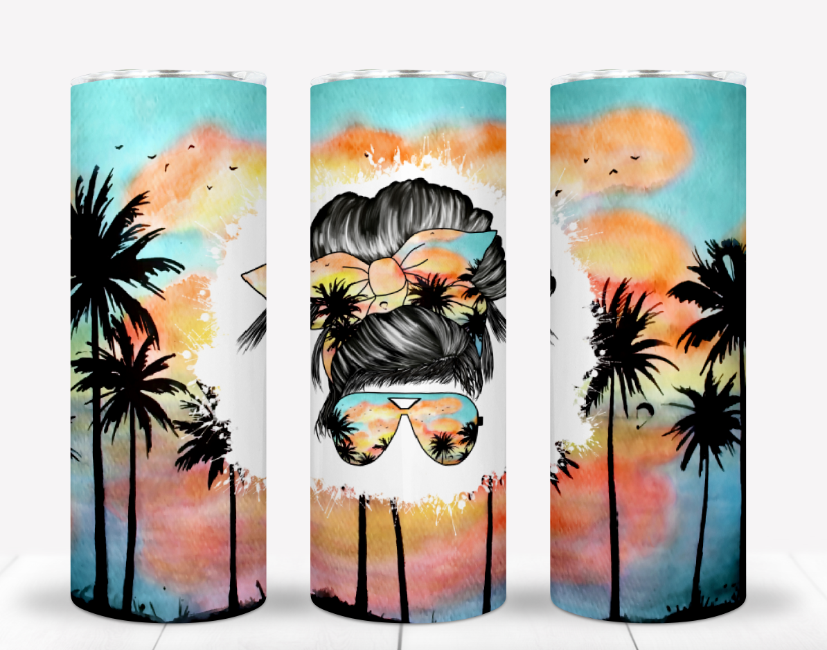 Beach Sublimation 20oz Tumbler Image