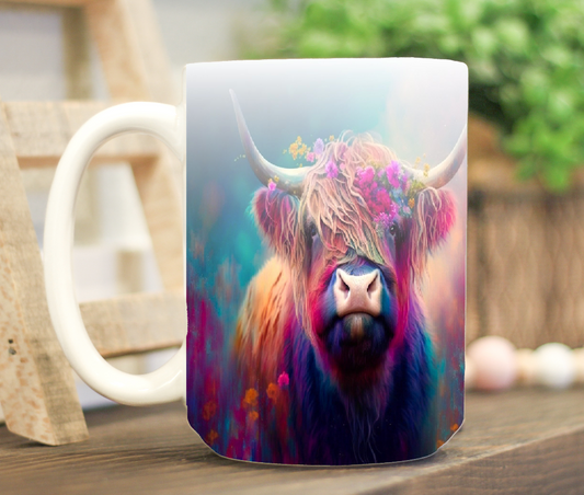 Highland Cow 11/15oz Mug Sublimation Tumbler Image