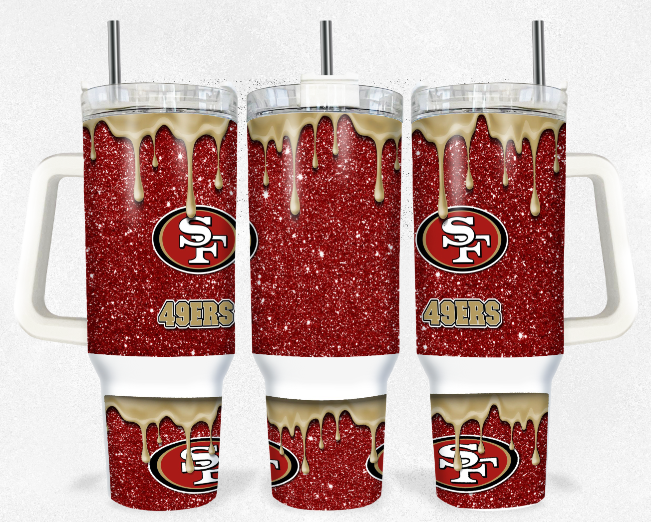 Football Sublimation Tumbler Image 40oz