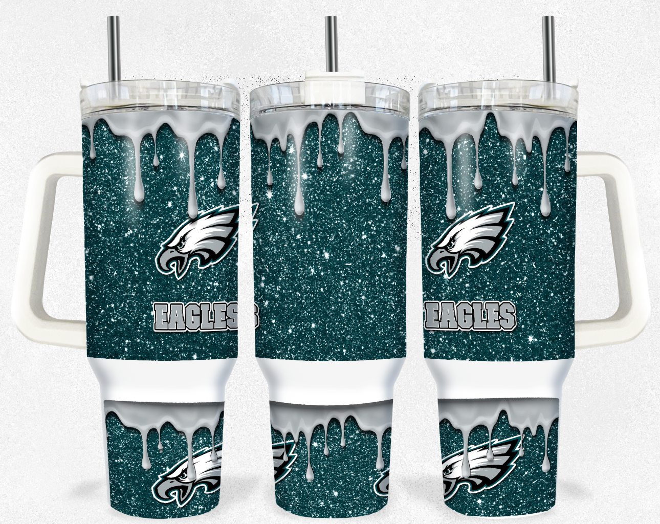 Football Sublimation Tumbler Image 40oz