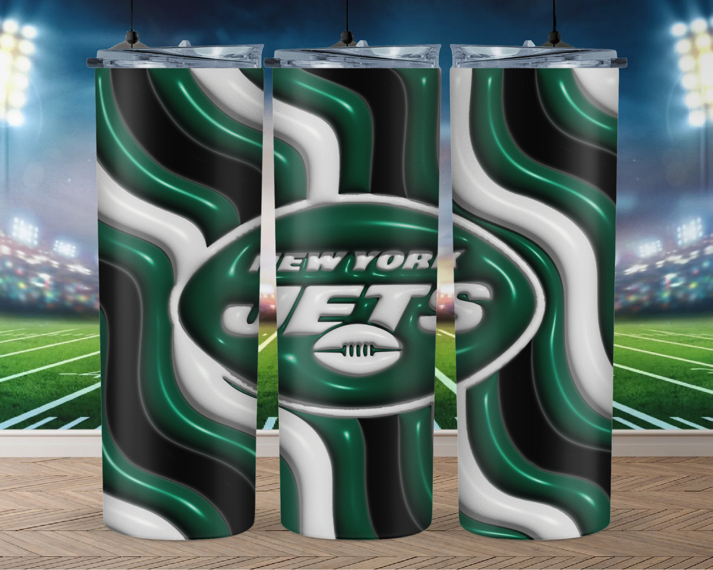 3D Inflate Football 20oz Sublimation Tumbler Image