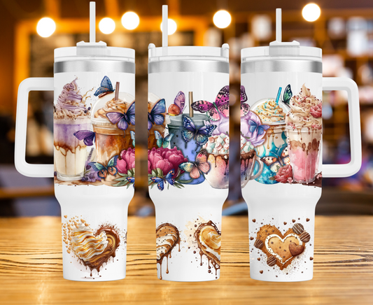 Coffee Latte 40oz Sublimation Tumbler Image