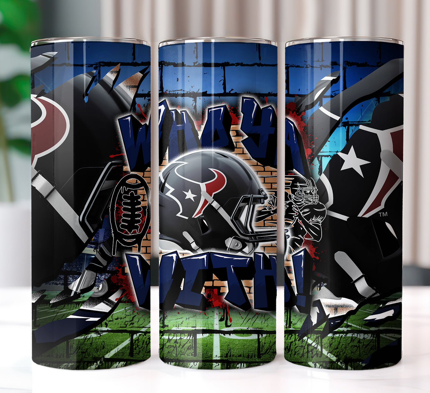 Football Sublimation 20oz Tumbler Images