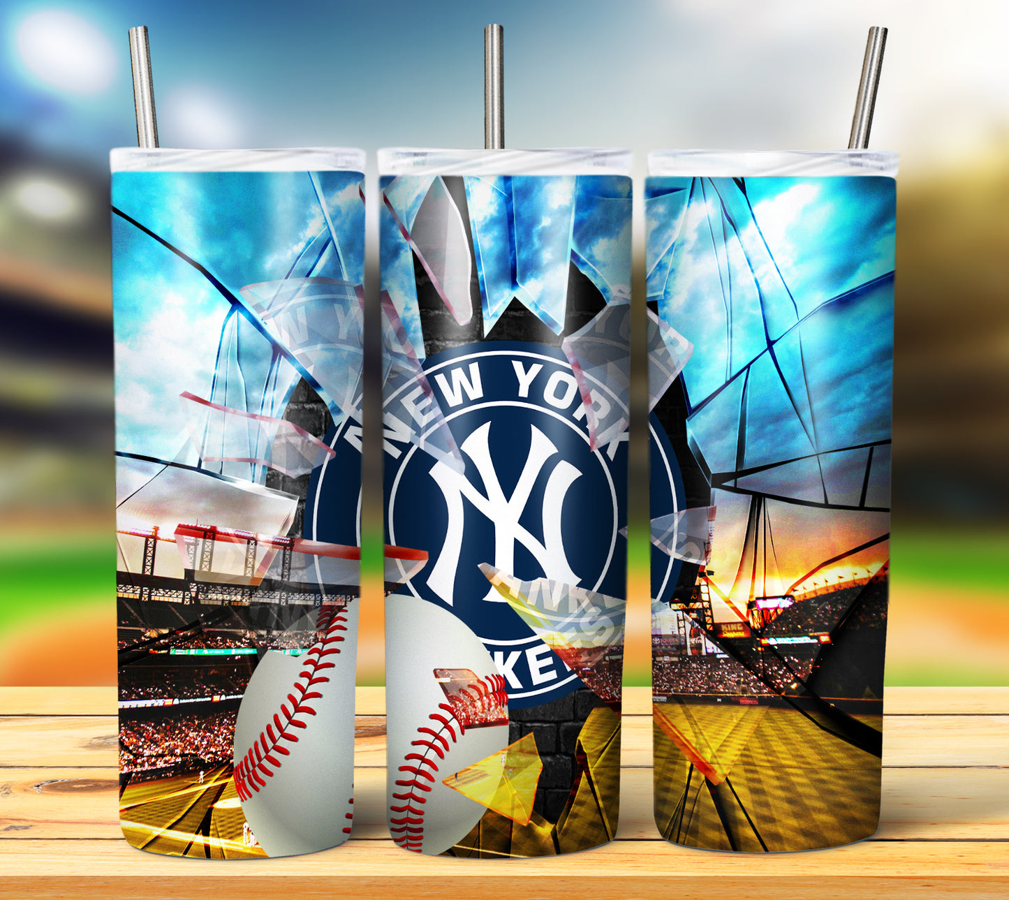 Baseball 20oz Sublimation Tumbler Image