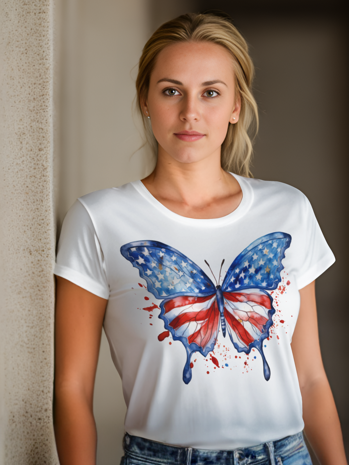 Butterfly T-shirt Image DTF, Sublimation