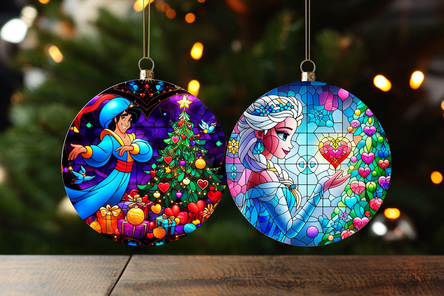 100+ Christmas Sublimation Ornament/Car Coaster Images Bundle