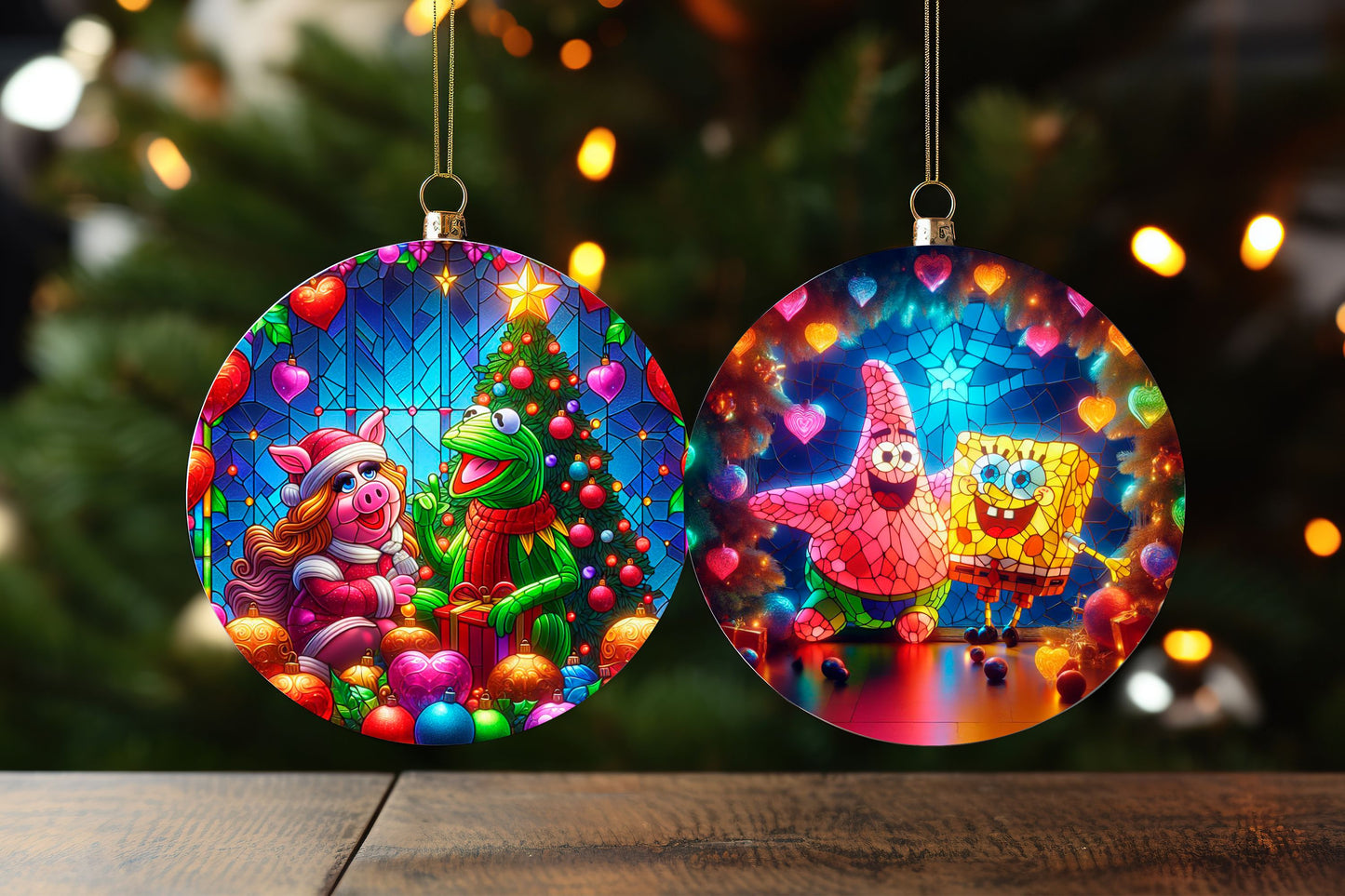 100+ Christmas Sublimation Ornament/Car Coaster Images Bundle