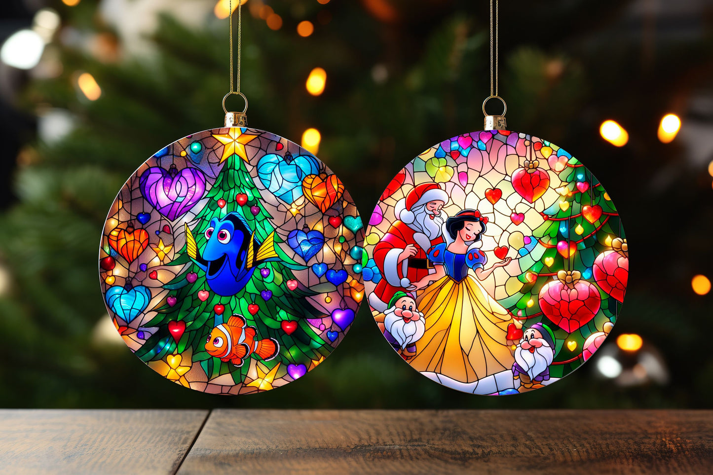 100+ Christmas Sublimation Ornament/Car Coaster Images Bundle