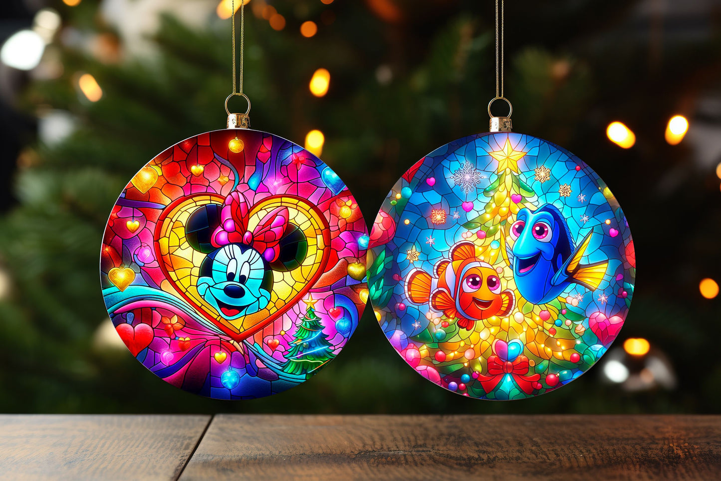 100+ Christmas Sublimation Ornament/Car Coaster Images Bundle