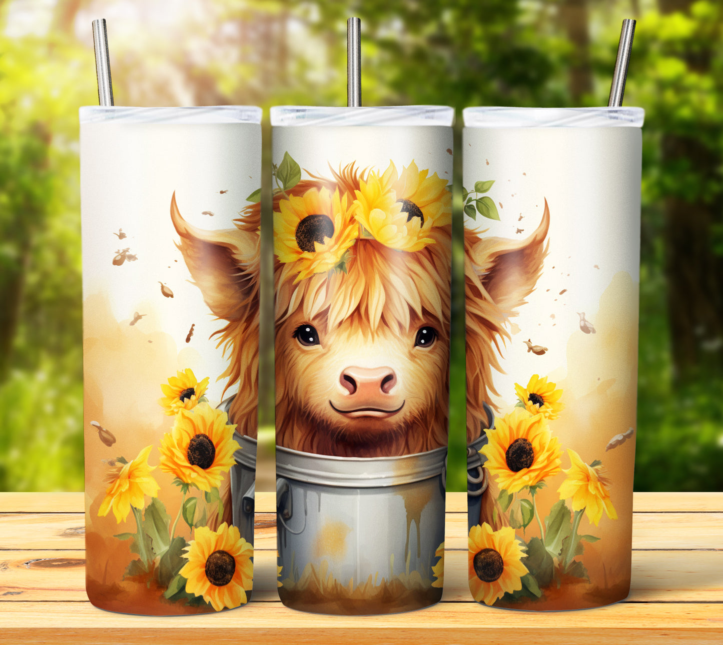 Cute Animal Buckets Sublimation 20oz Images Bundle